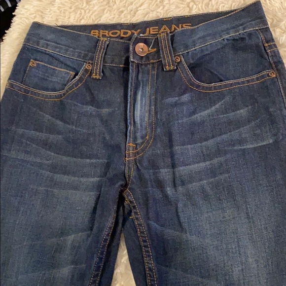 Brody Jeans Slim Straight 28 x 32 Whiskering - Picture 3 of 9